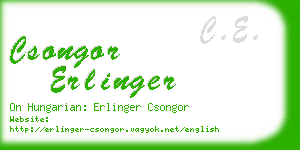 csongor erlinger business card